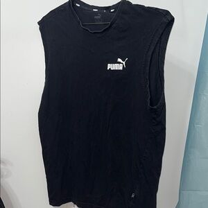 Puma Men's Black Sleeveless Shirt